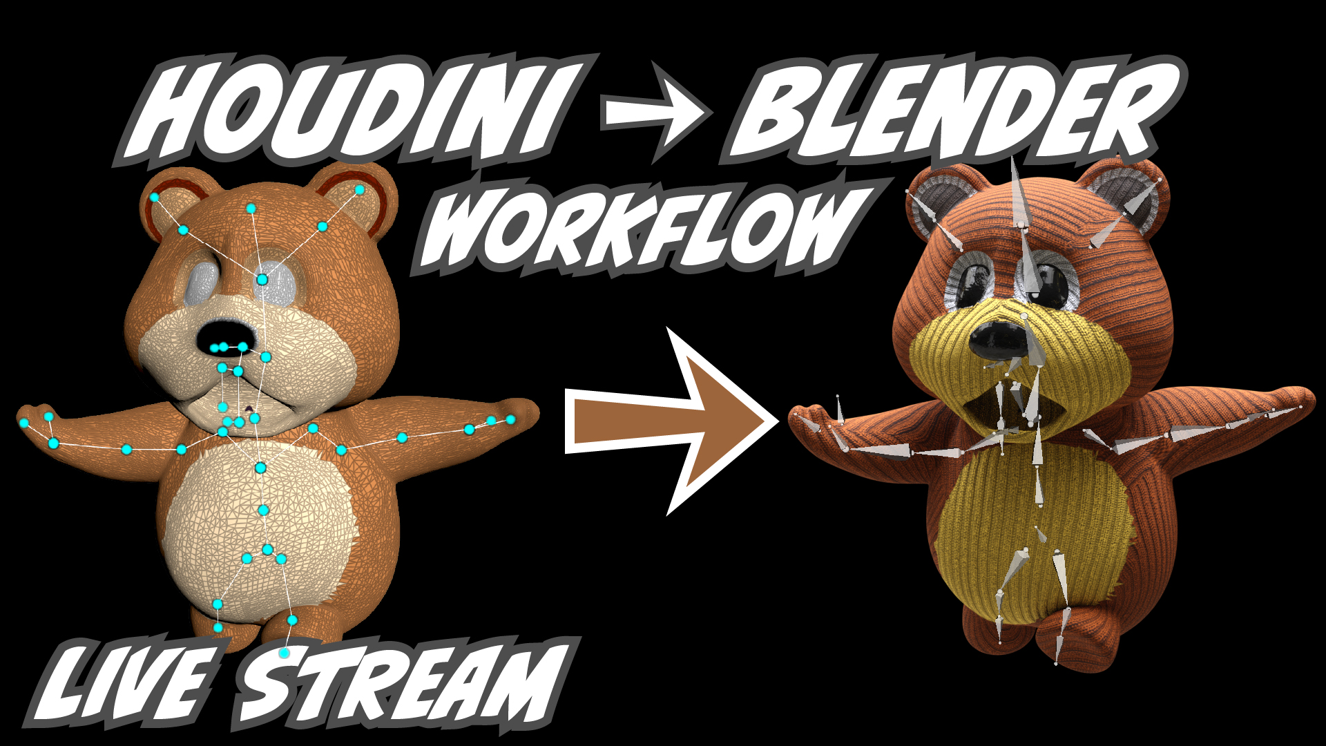 Houdini to Blender Workflow SideFX