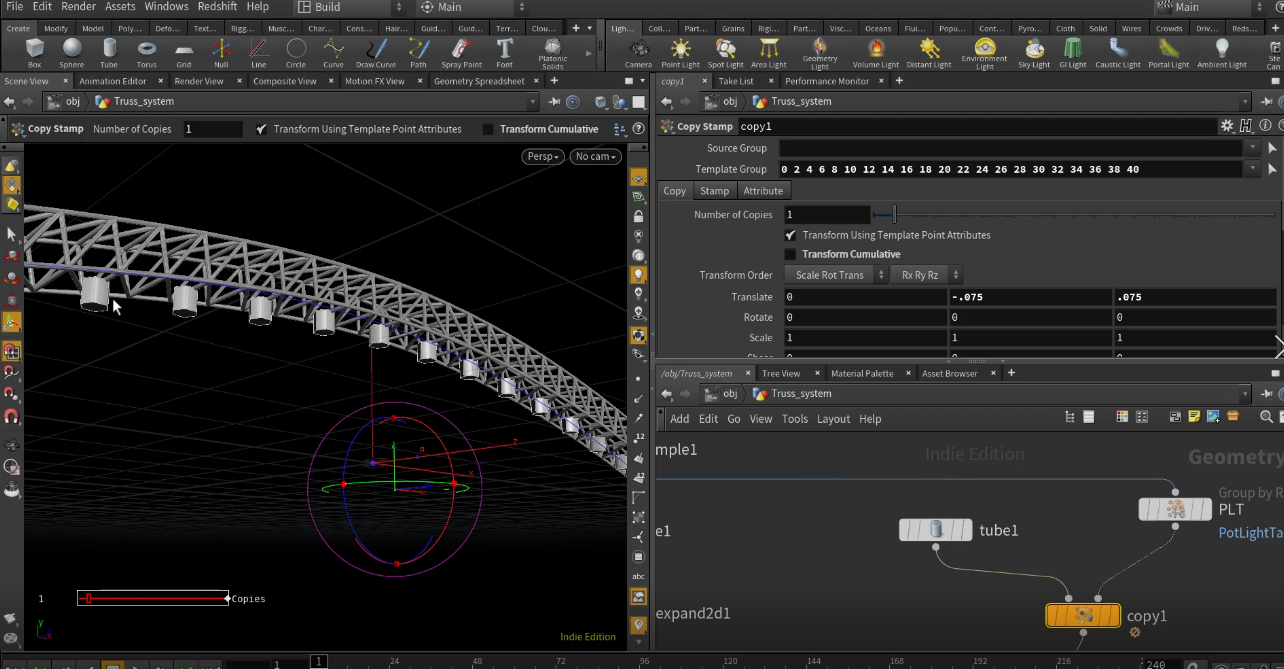 Procedural Truss Support System | SideFX