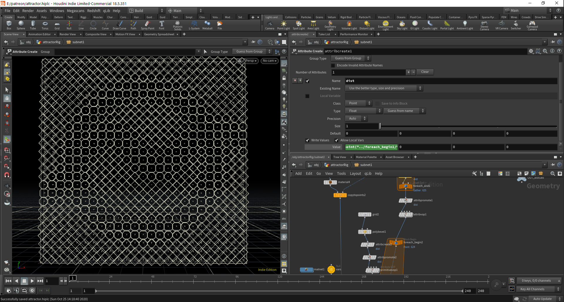 Grasshopper-Style Line Attractors | SideFX