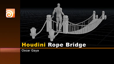 Rope Suspension Bridge 3D model