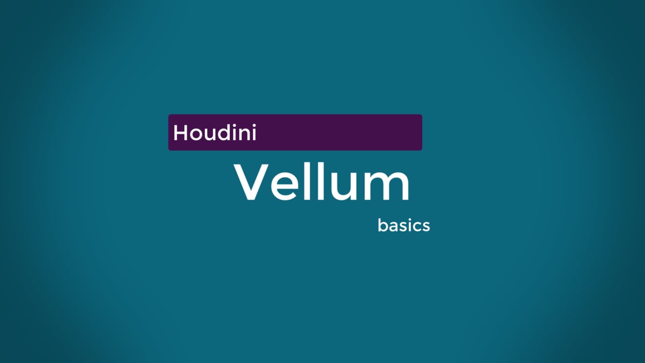 Intro to Vellum SideFX