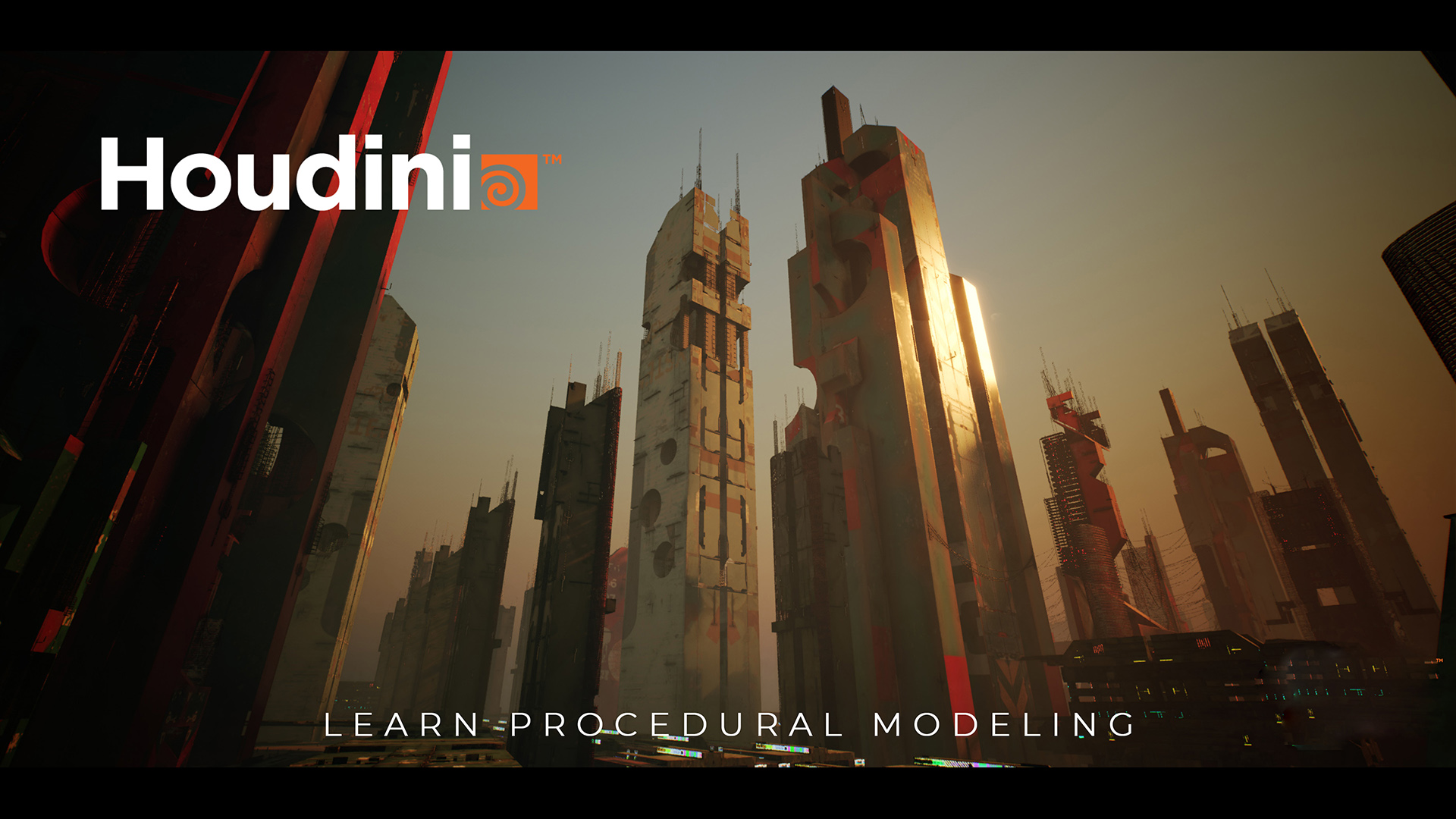 Houdini Tutorial Megastructure Generator  [ Procedural Modeling ]
