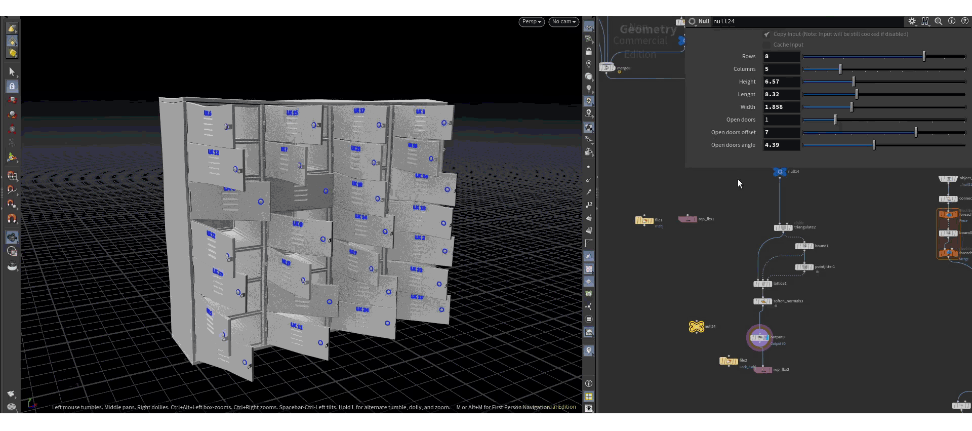 Houdini procedural modeling