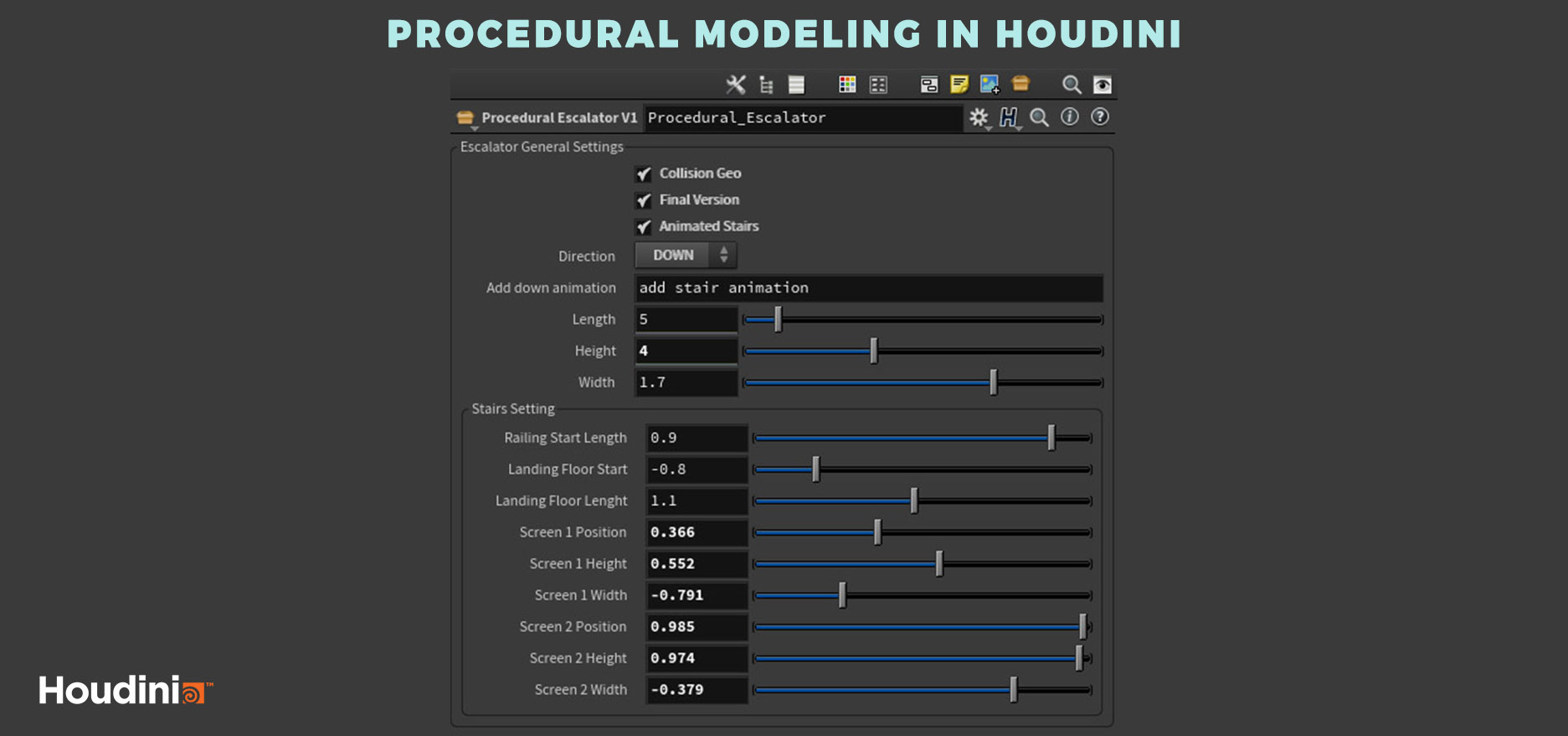 Procedural Modeling in Houdini